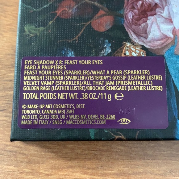 MAC Feast Your Eyes palette Tempting Fate Collection 2021 🍁 NIB RARE HTF - Picture 8 of 10